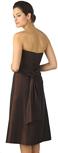 Pretty Maids 22316 Strapless Knee Length A-Line Taffeta Formal Dress (10, Romance Blue)