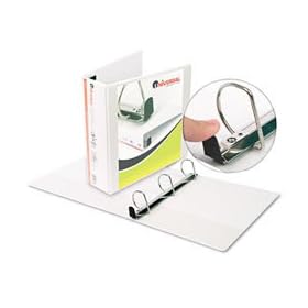 Universal 30752 - Comfort Grip Deluxe Plus D-Ring View Binder, 3 Capacity, White-UNV30752 by Universal