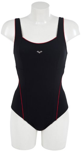 Arena Damen Badeanzug Maroon Low C Cup, black/shiny red, 40, 28388 Preisvergleich