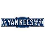 NEW YORK YANKEES OFFICIAL 4X17 STREET SIGN NEW YORK YANKEES OFFICIAL 4X17 STREET SIGN
