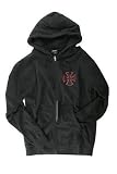Independent League Men's Hooded Zip Sweatshirt - Black