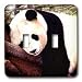 Wild animals - Panda Bear - Light Switch Covers - double toggle switch