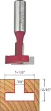 Freud 52-522 1-1/8-Inch Diameter T-Slot Router Bit with 1/2-Inch Shank