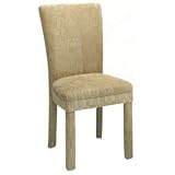 Traditional Parsons Dining Chair Chairs in Textured Grey Fabric (Set of 2) by visiondecor Furniture