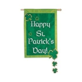 Evergreen 16090 Happy St. Patrick's Day Garden Flag: Patio, Lawn &amp; Garden