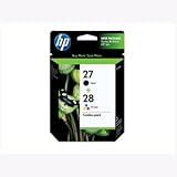 New Hewlett Packard Hp 27a /28a Combo Pack Retail Output Color Black Cyan M ....