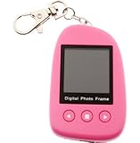 7dayshop Pebble TFT Digital Photo Frame - 1.5 Keyring Version - Pink