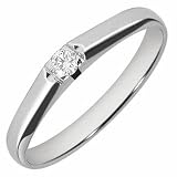 Forzieri 18K White Gold Solitaire Diamond Ring