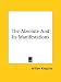 Book The Absolute And Its Manifestations