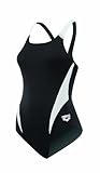 Arena Women's Morax Polyester Swimsuit, 34, Black