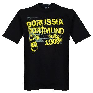 2011 Borussia Dortmund Graphic Tee - Black-M