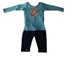 Toni Tierney Teal and Navy Safari 2pc Set