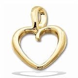 Titanium/Platinum Heart Shaped Pendant