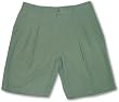 Men's Hawaiian Silk-Cotton Shorts in Green, Black, Slate Blue and Khaki