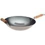 Joyce Chen Pro-Chef 14-Inch Round Bottom Wok with Wood Handles