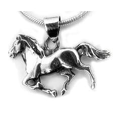 Horses Sterling Silver Running HORSE Pony Charm Pendant
