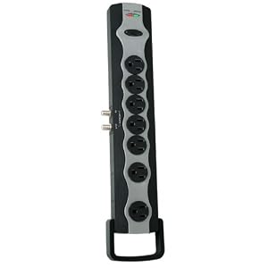 Coleman Cable 04663 7-Outlet LCD HDTV Surge Protector with Coax Protection by Coleman Cable