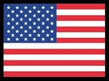 American Flag Stars & Stripes Usa Old Glory Art Gold Wood-Mounted Poster Print - 24