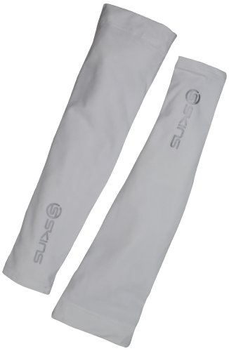 SKINS Men's Essentials Compression Sleeves, White, Large On Sale
