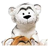Plush Poseable Bean White Tiger 6