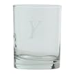 Block Monogram Double Old Fashioned Set of 4 - Y