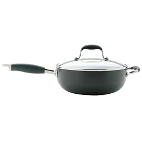 Anolon Advanced Hard Anodised Covered Chefs Pan with Helper Handle, 26 cm, 9.5 Litre