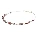 Glass Beads Purple Multi-Strand Necklace "Bead on a Wire" -Fair Trade Gifts