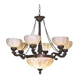 Pn-6+2eur- Europa 6+2-Light Chandelier