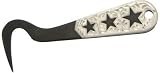Heavy-Duty Metal Hoof Pick - Antique Brown With Silver Stars - 6