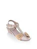 Bueno Sandalias de cuña (Arena / Beige)