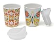 Sugar Booger Sippy Cups, set of 2. Flutterby Feeding Collection. Baby bpa free tableware.