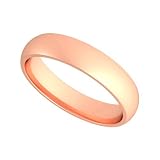 14k Rose Gold 4mm Classic Plain Wedding Band Ring