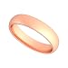14k Rose Gold 4mm Classic Plain Comfort Fit Wedding Band Ring