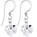 Austrian Crystal Heart April Birthstone Earrings MADE WITH SWAROVSKI ELEMENTS