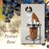 Saint Bernard Dog Wine Bottle Stopper