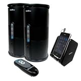 【並行輸入品】Cables ケーブルス To Go SPK-VELO-003 Audio オーディオ Unlimited 900Hz Wireless Indoor インドア /Outdoor アウトドア Speaker スピーカー w/ Remote and Dual デュアル Power Transmitter トランスミッター, Black (2)