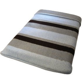 Grey Knitted Sleeve / Sock For 10'' Netbook, Dell Inspiron Mini 10v, Samsung N130, N140,  Nc10, Msi Wind U135,u130, Asus Disney Netbook, Asus Eee Pc T91 T91mt, 1005ha (seashell), 1008ha (seashell), Pc S101 Picture