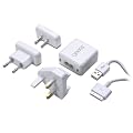 Gear4 WorldTour Compact AC Charger with International Plug Attachments for iPod and iPhone