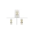 5RCA (Component Video) + 2RCA Audio Wall Plate - White - by Abacus24-7