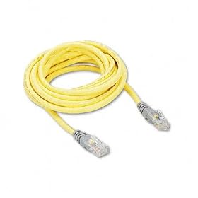 ~:~ BELKIN COMPONENTS ~:~ Cat5e 10 100 Base-T Crossover Patch Cable, 10ft, Yellow by Belkin