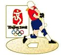 Beijing 2008 Olympics Softball Pin