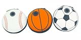 3pc Set - Basebase Ball, Basketball, Soccer Speaker Bag (Need 2 Aa Batteries Not Included)