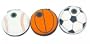 3pc Set - Basebase Ball, Basketball, Soccer Speaker Bag (Need 2 Aa Batteries Not Included)