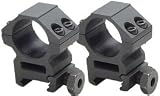 Leapers Accushot Premium 1 Rings, Medium, Weaver Mount, See-Thru