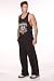 Mens Jersey Karate Pant by Pitbull in Black with Red Trim, Large