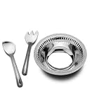 Wilton Armetale Flutes and Pearls Large Salad Set, 3 Piece