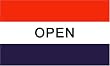 Open RWB MESSAGE Flag - 3 foot by 5 foot Polyester (NEW)