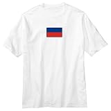 T-Shirt White  Flag Transfer Haiti  State Country