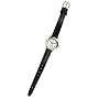 Timex Women's Black Leather Easy-Reader Indiglo Watch