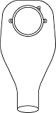 >SUR-FIT Natura&reg; Standard Pouch Flange 4" Transparent